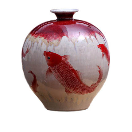Kompatibel porcelæn til Jahrriesnge kiln change cracked glaze pomegranate flower vase cna0445 Kompatibel porcelæn Jahrriesnge til kiln change cracked glaze pomegranate flower vase cna0445