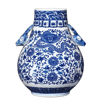 Kompatibel porcelæn til Jahrriesnge binaural dragon pattern vase cna0565 Kompatibel porcelæn Jahrriesnge til binaural dragon pattern vase cna0565