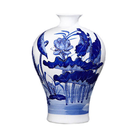 Kompatibel porcelæn til Jahrriesnge relief lotus vase cna0903 Kompatibel porcelæn Jahrriesnge til relief lotus vase cna0903