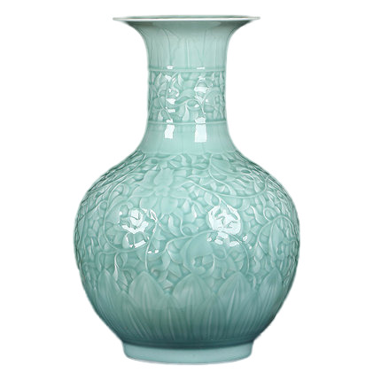 Kompatibel porcelæn til Jahrriesnge carving shadow blue glaze vase cna1306 Kompatibel porcelæn Jahrriesnge til carving shadow blue glaze vase cna1306