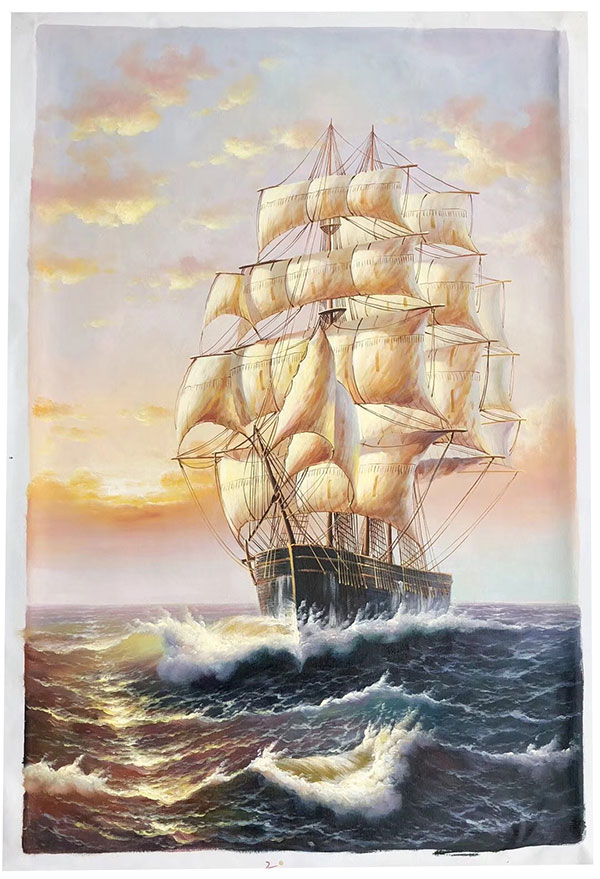 Kompatibel Oliemaleri til JAHRRIESNGE sailboat-lpg0256 Kompatibel Oliemaleri JAHRRIESNGE til sailboat-lpg0256