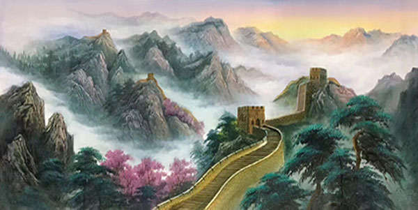 Kompatibel Landskab til JAHRRIESNGE the-Great-Wall-montains-trees-lpg0781 Kompatibel Landskab JAHRRIESNGE til the-Great-Wall-montains-trees-lpg0781