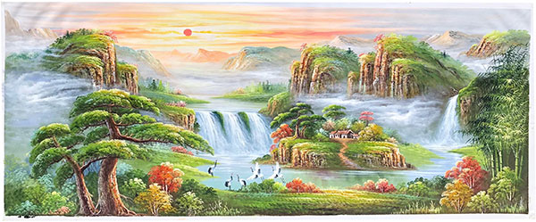 Kompatibel Landskab til Jahrriesnge sunrise-waterfall-lpg1364 Kompatibel Landskab Jahrriesnge til sunrise-waterfall-lpg1364