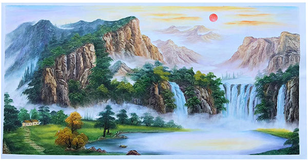 Kompatibel Landskab til JAHRRIESNGE waterfall-lpg1843 Kompatibel Landskab JAHRRIESNGE til waterfall-lpg1843