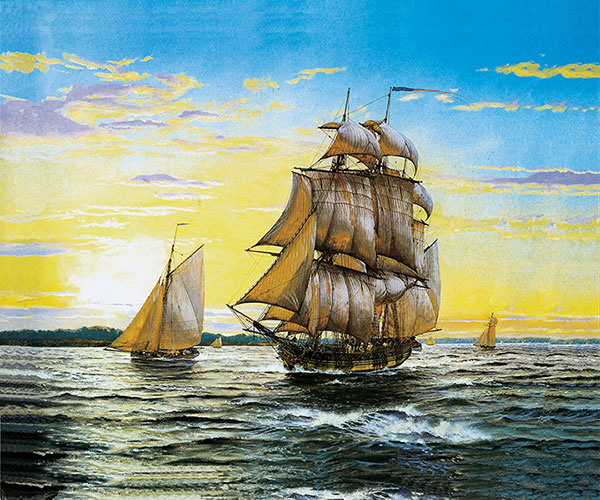 Kompatibel Landskab til JAHRRIESNGE sailboat lpg2385 Kompatibel Landskab JAHRRIESNGE til sailboat lpg2385